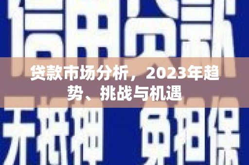 西华贷款市场分析，2023年趋势、挑战与机遇