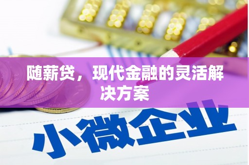 西华随薪贷，现代金融的灵活解决方案