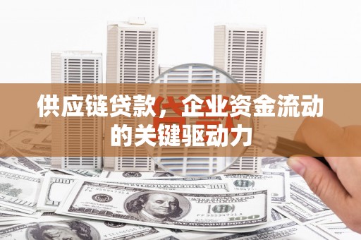 西华供应链贷款，企业资金流动的关键驱动力