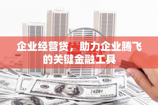 西华企业经营贷，助力企业腾飞的关键金融工具