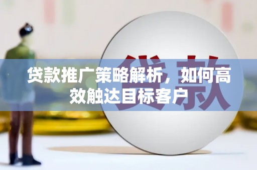 西华贷款推广策略解析，如何高效触达目标客户