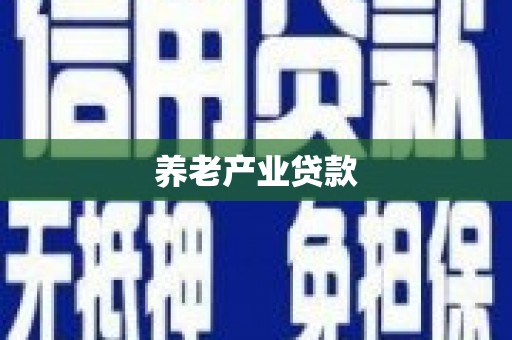 西华养老产业贷款
