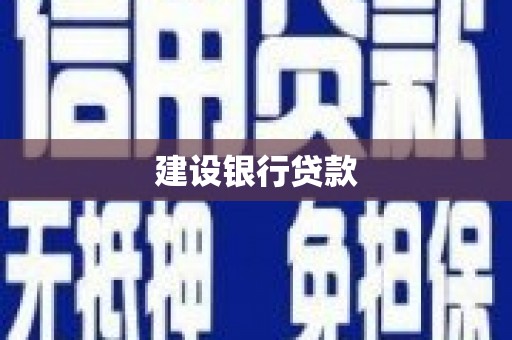西华建设银行贷款