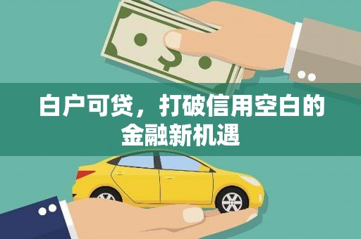 西华白户可贷，打破信用空白的金融新机遇