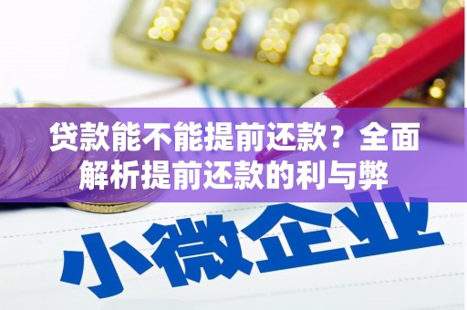 西华贷款能不能提前还款？全面解析提前还款的利与弊