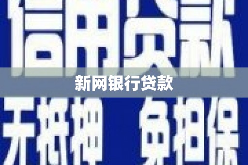 西华新网银行贷款
