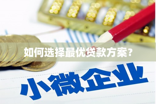 西华如何选择最优贷款方案？