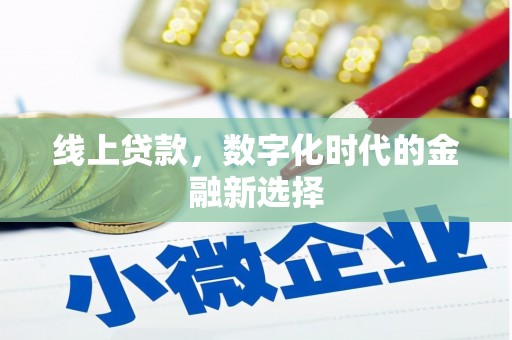 西华线上贷款，数字化时代的金融新选择