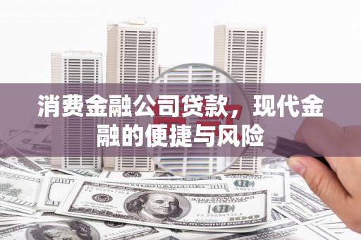 西华消费金融公司贷款，现代金融的便捷与风险